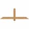 Ekena Millwork Eugene Smooth Timber Gable Bracket, Western Red Cedar, 48"W x 18"H x 1 1/2"D x 3 1/2"F, 9/12 Pitch GBW048X18X0204EUG00SWR - alternate 1